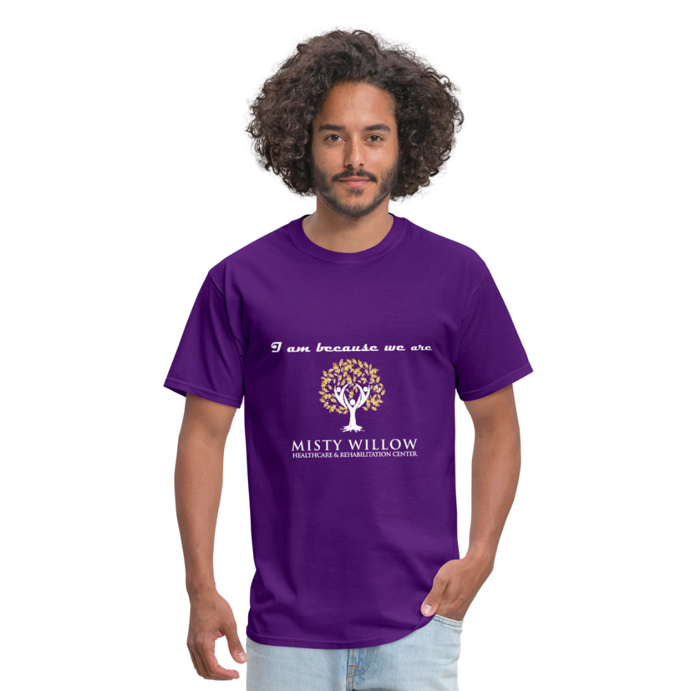 Misty Willow (White Logo) Unisex Classic T-Shirt - purple