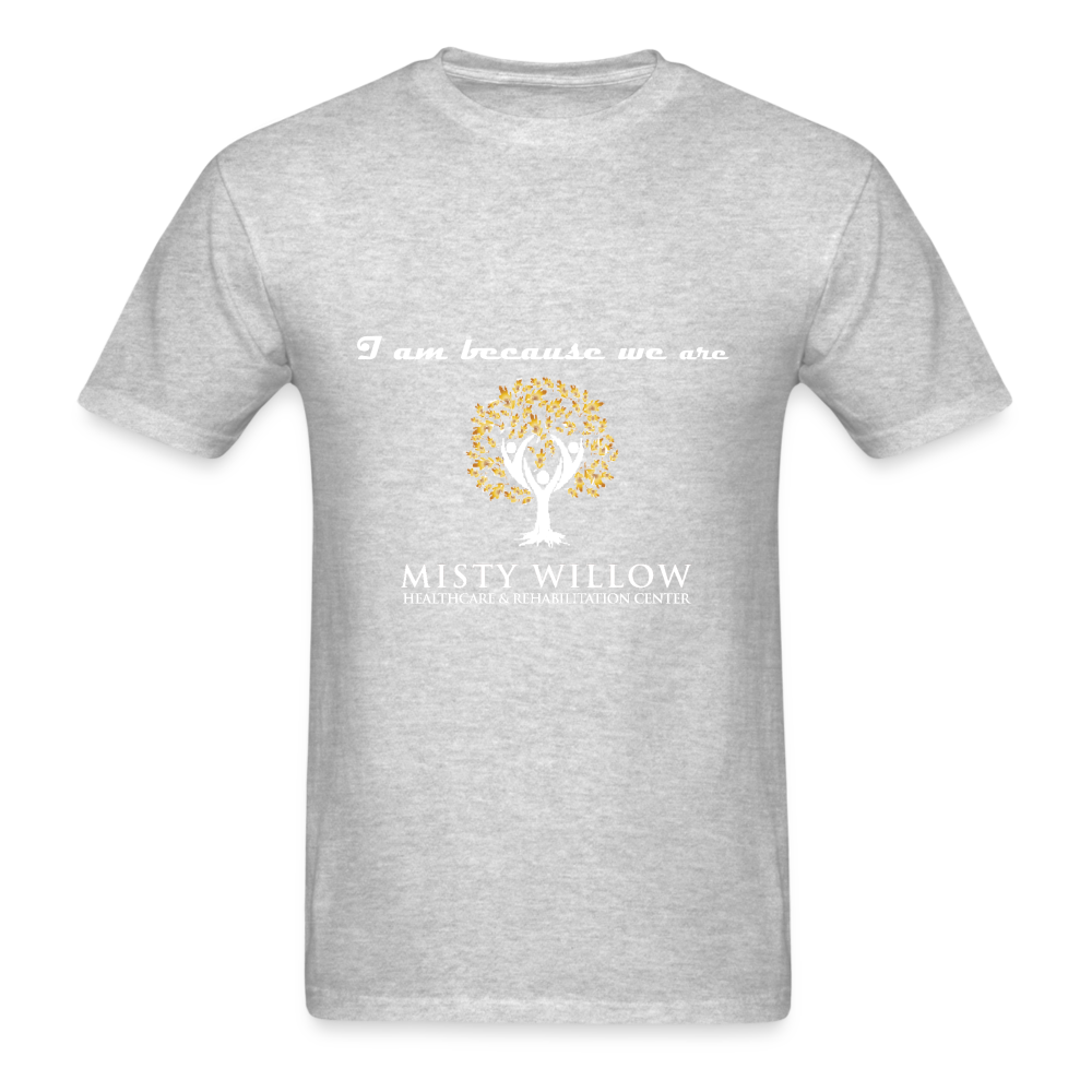 Misty Willow (White Logo) Unisex Classic T-Shirt - heather gray