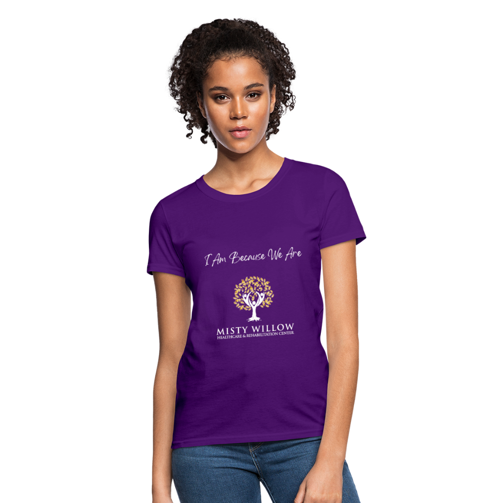 Misty Willow (white logo) Women's T-Shirt - purple