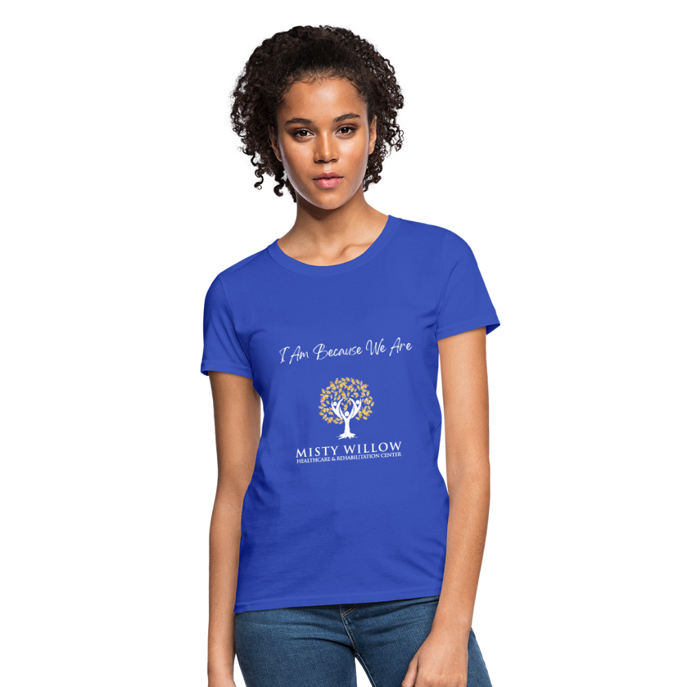 Misty Willow (white logo) Women's T-Shirt - royal blue