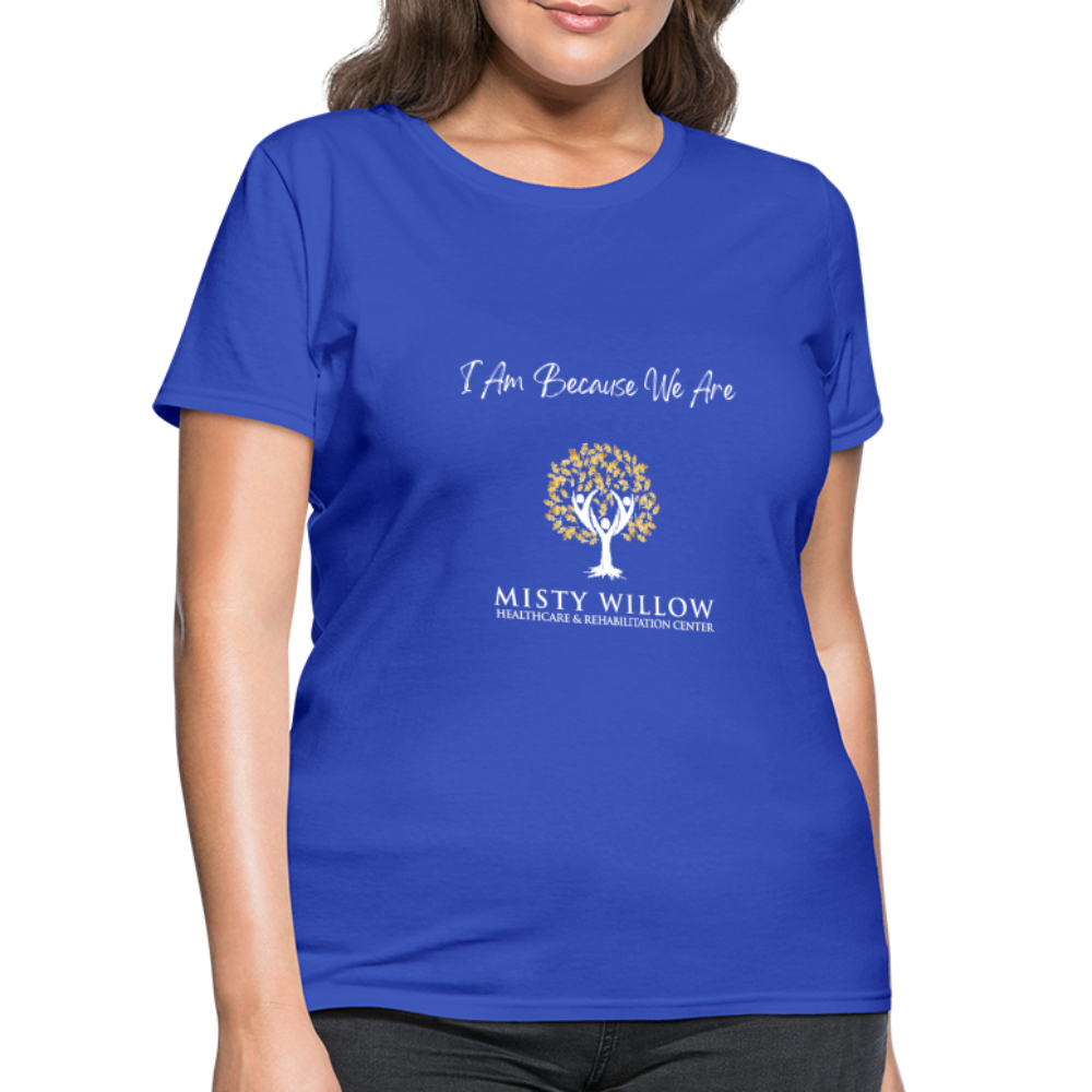 Misty Willow (white logo) Women's T-Shirt - royal blue