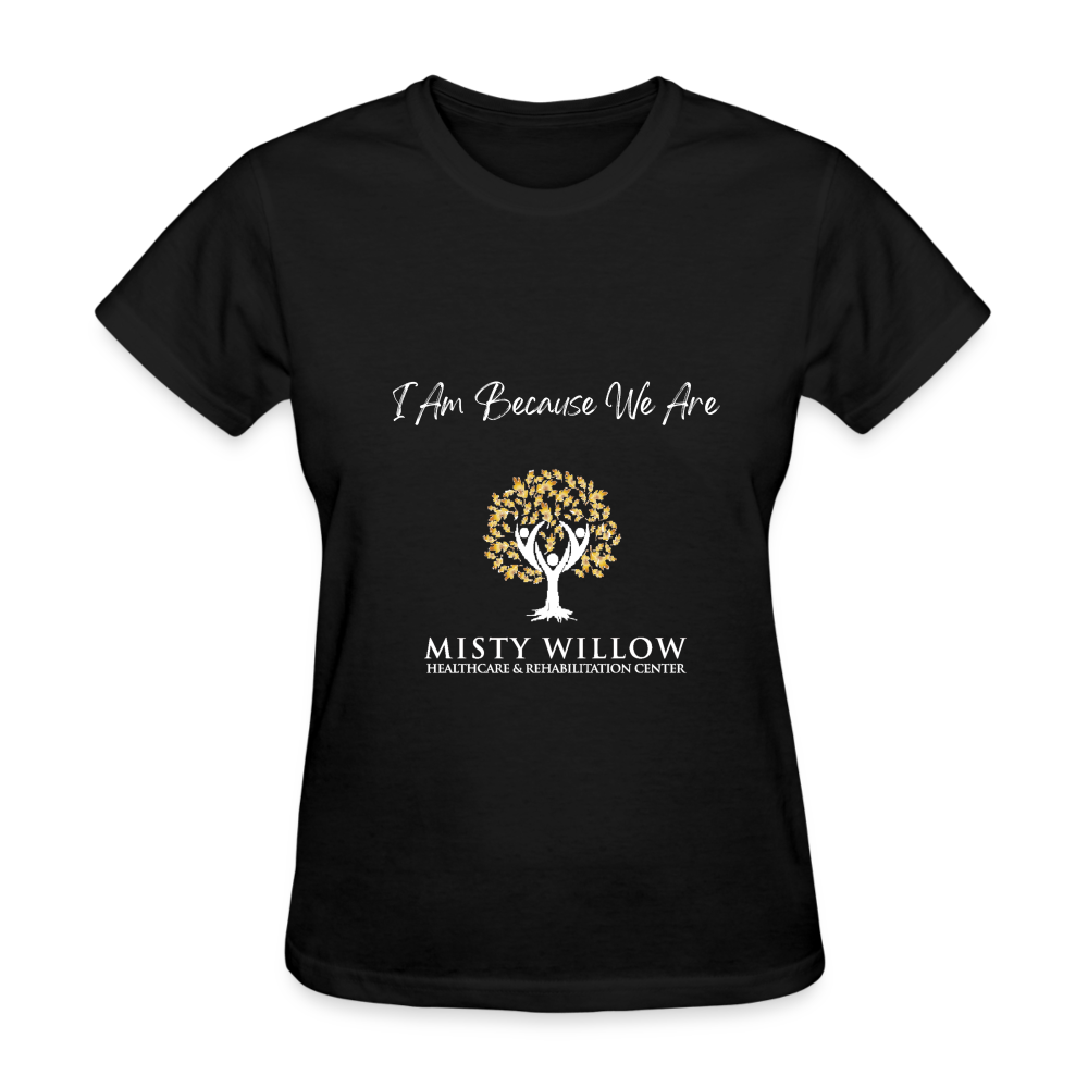 Misty Willow (white logo) Women's T-Shirt - black