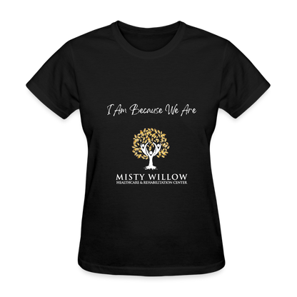 Misty Willow (white logo) Women's T-Shirt - black
