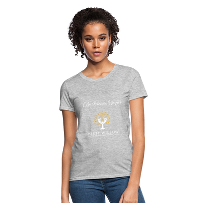 Misty Willow (white logo) Women's T-Shirt - heather gray