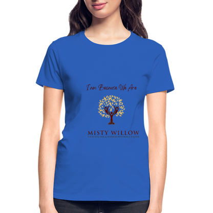 Misty Willow Gildan Ultra Cotton Ladies T-Shirt - royal blue