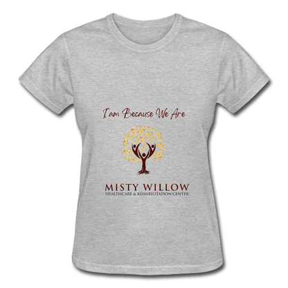Misty Willow Gildan Ultra Cotton Ladies T-Shirt - heather gray