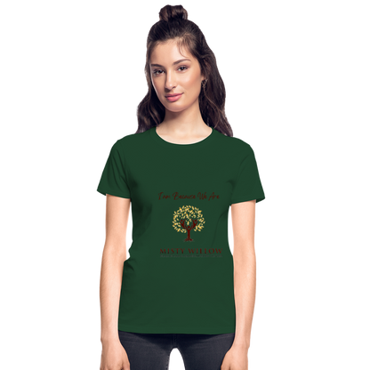 Misty Willow Gildan Ultra Cotton Ladies T-Shirt - forest green