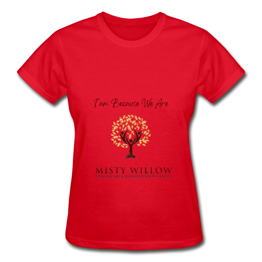 Misty Willow Gildan Ultra Cotton Ladies T-Shirt - red