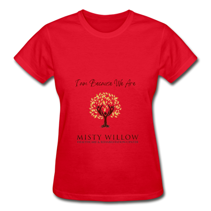 Misty Willow Gildan Ultra Cotton Ladies T-Shirt - red