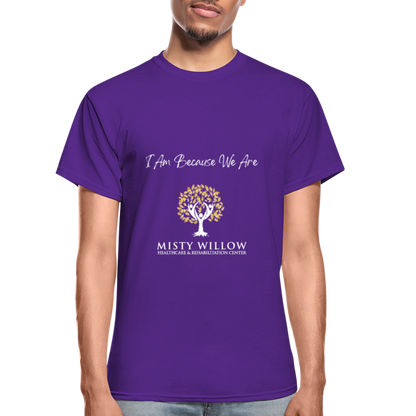Misty Willow (white logo) Gildan Ultra Cotton Adult T-Shirt - purple