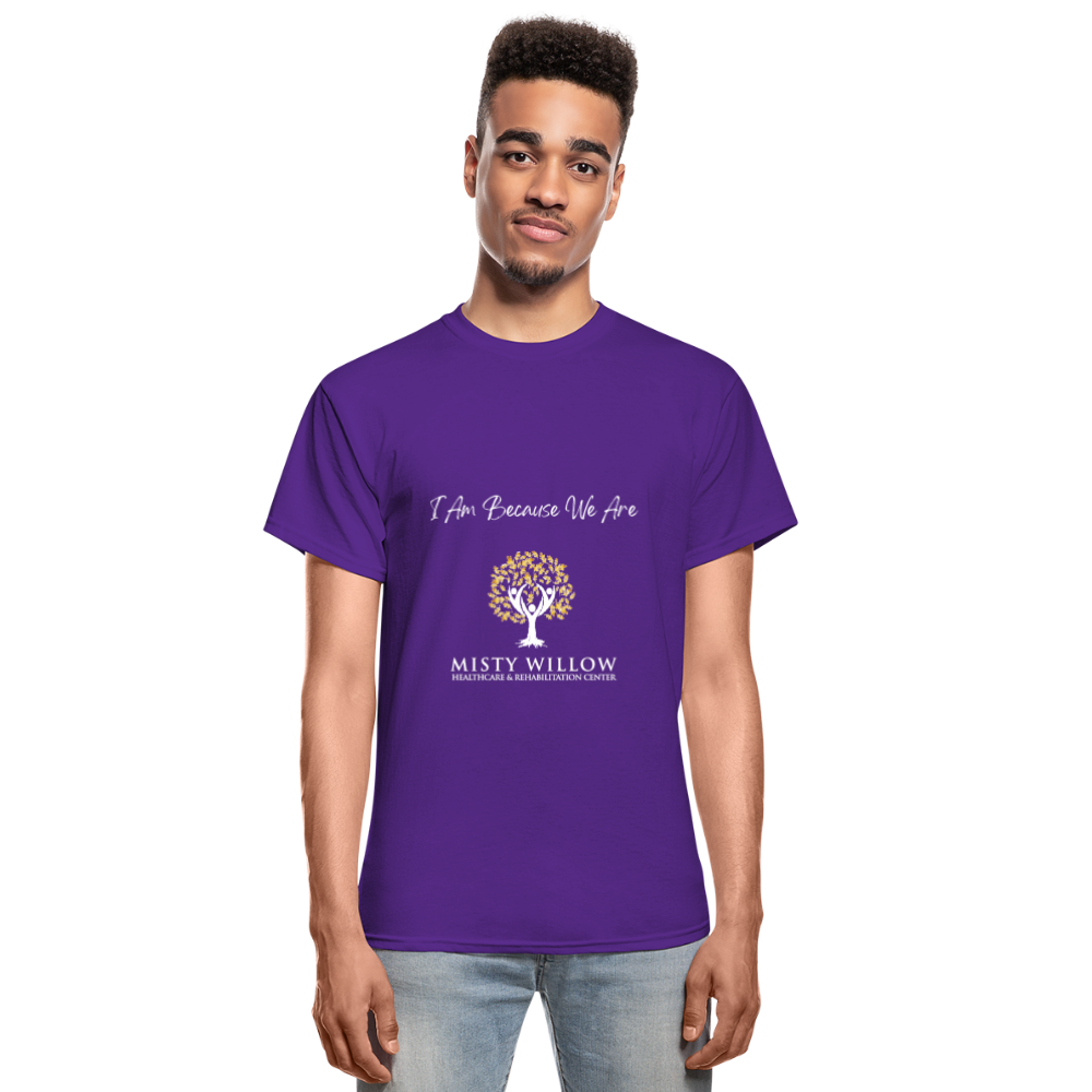 Misty Willow (white logo) Gildan Ultra Cotton Adult T-Shirt - purple