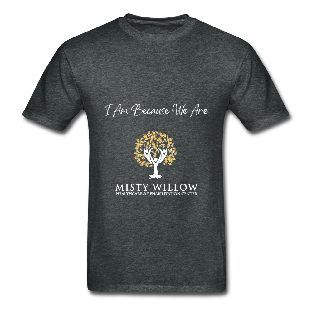 Misty Willow (white logo) Gildan Ultra Cotton Adult T-Shirt - deep heather