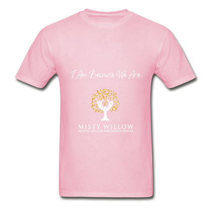 Misty Willow (white logo) Gildan Ultra Cotton Adult T-Shirt - light pink