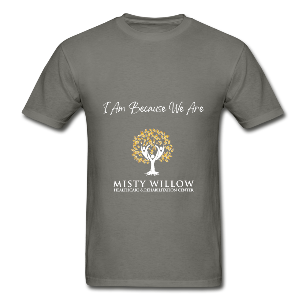 Misty Willow (white logo) Gildan Ultra Cotton Adult T-Shirt - charcoal