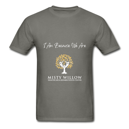 Misty Willow (white logo) Gildan Ultra Cotton Adult T-Shirt - charcoal