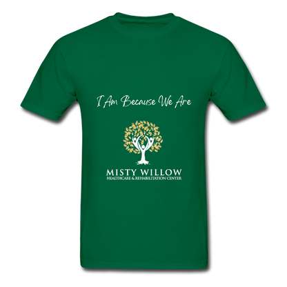 Misty Willow (white logo) Gildan Ultra Cotton Adult T-Shirt - bottlegreen
