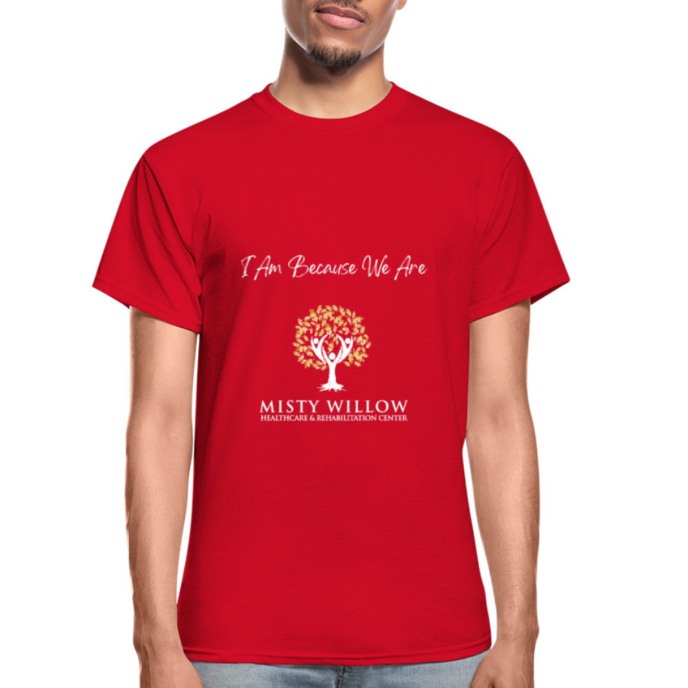 Misty Willow (white logo) Gildan Ultra Cotton Adult T-Shirt - red