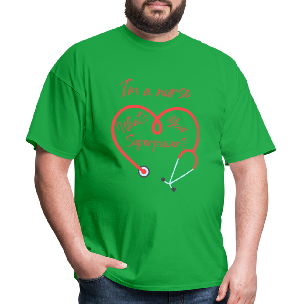 I'm a Nurse Unisex Classic T-Shirt - bright green