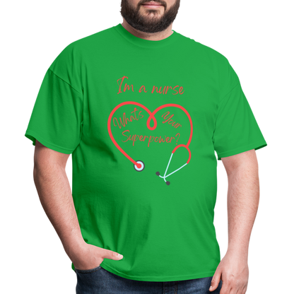 I'm a Nurse Unisex Classic T-Shirt - bright green