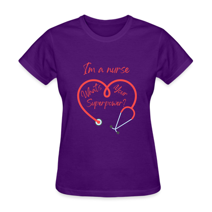 I'm a Nurse Women's T-Shirt - purple