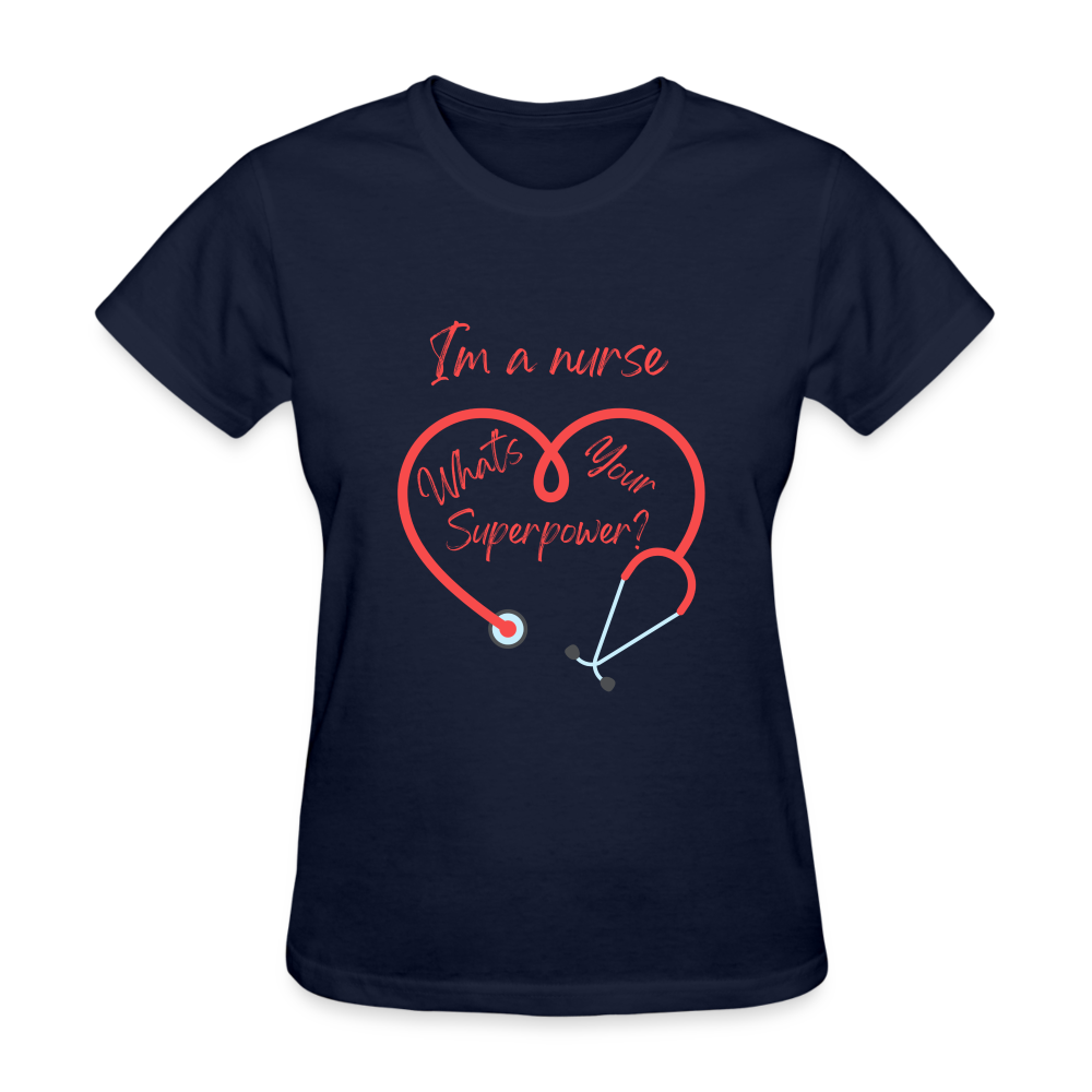 I'm a Nurse Women's T-Shirt - navy