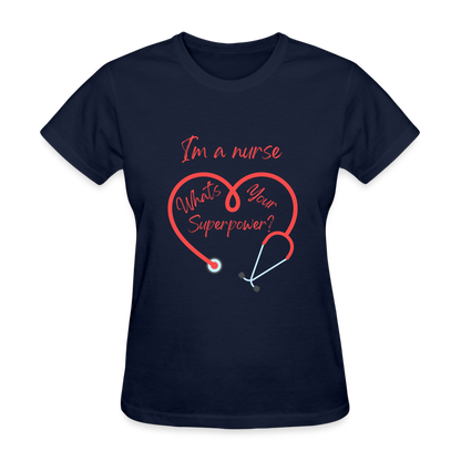 I'm a Nurse Women's T-Shirt - navy
