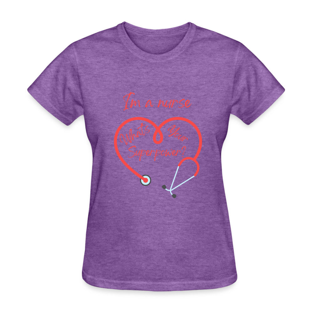 I'm a Nurse Women's T-Shirt - purple heather