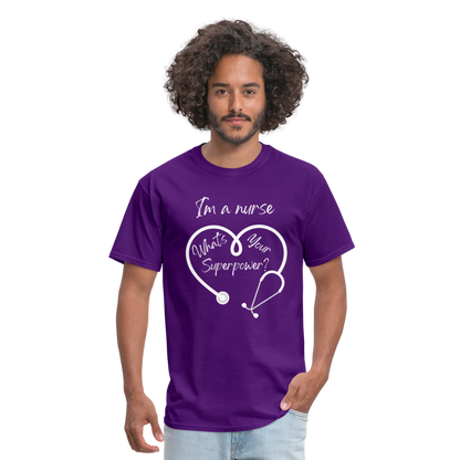 I'm a Nurse Unisex Classic T-Shirt - purple