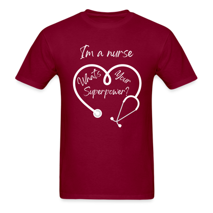 I'm a Nurse Unisex Classic T-Shirt - burgundy