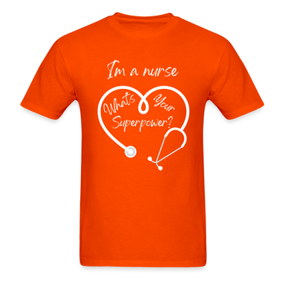 I'm a Nurse Unisex Classic T-Shirt - orange