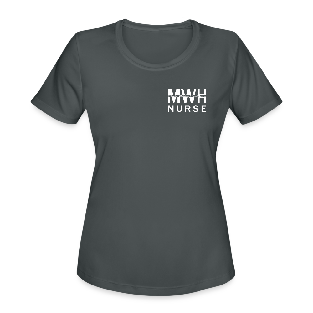 I'm Part of the Nursing Team - Women's Moisture Wicking Performance T-Shirt - charcoal
