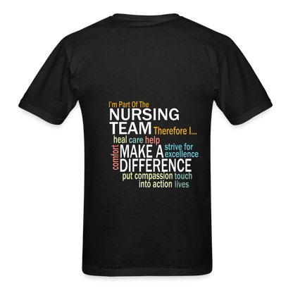 I'm Part of the Nursing Team - Gildan Ultra Cotton Adult T-Shirt - black