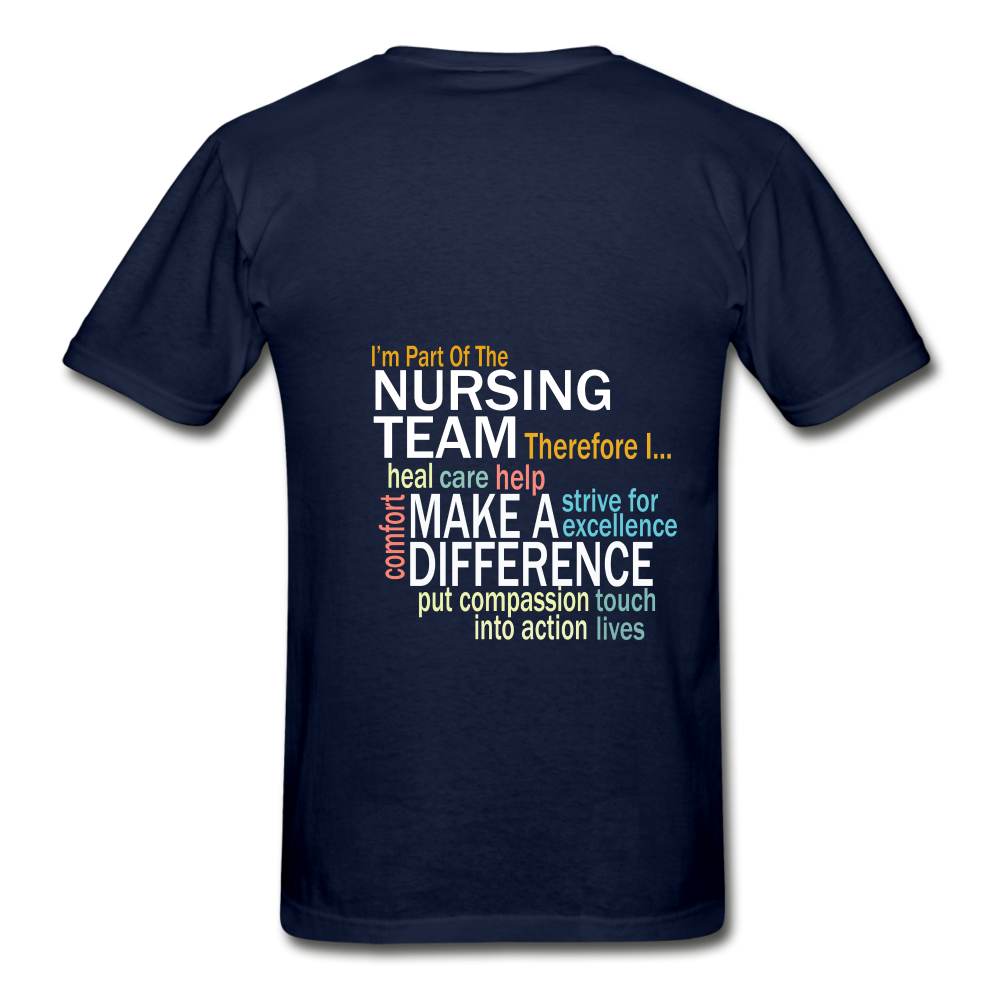 I'm Part of the Nursing Team - Gildan Ultra Cotton Adult T-Shirt - navy