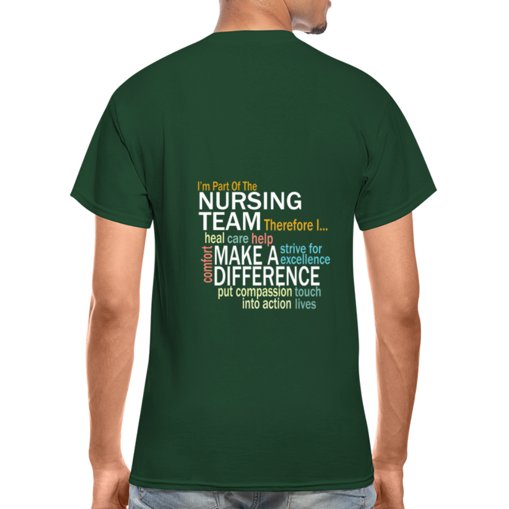 I'm Part of the Nursing Team - Gildan Ultra Cotton Adult T-Shirt - forest green