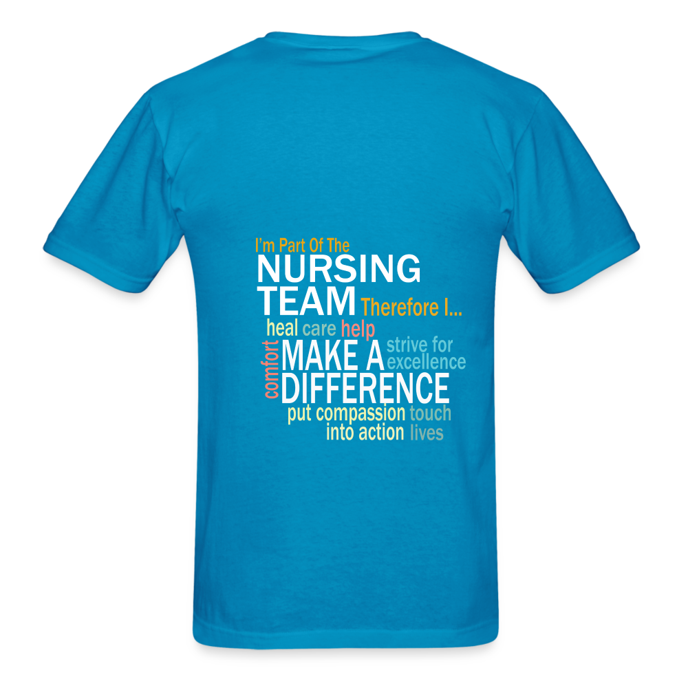 I'm Part of the Nursing Team - Gildan Ultra Cotton Adult T-Shirt - turquoise