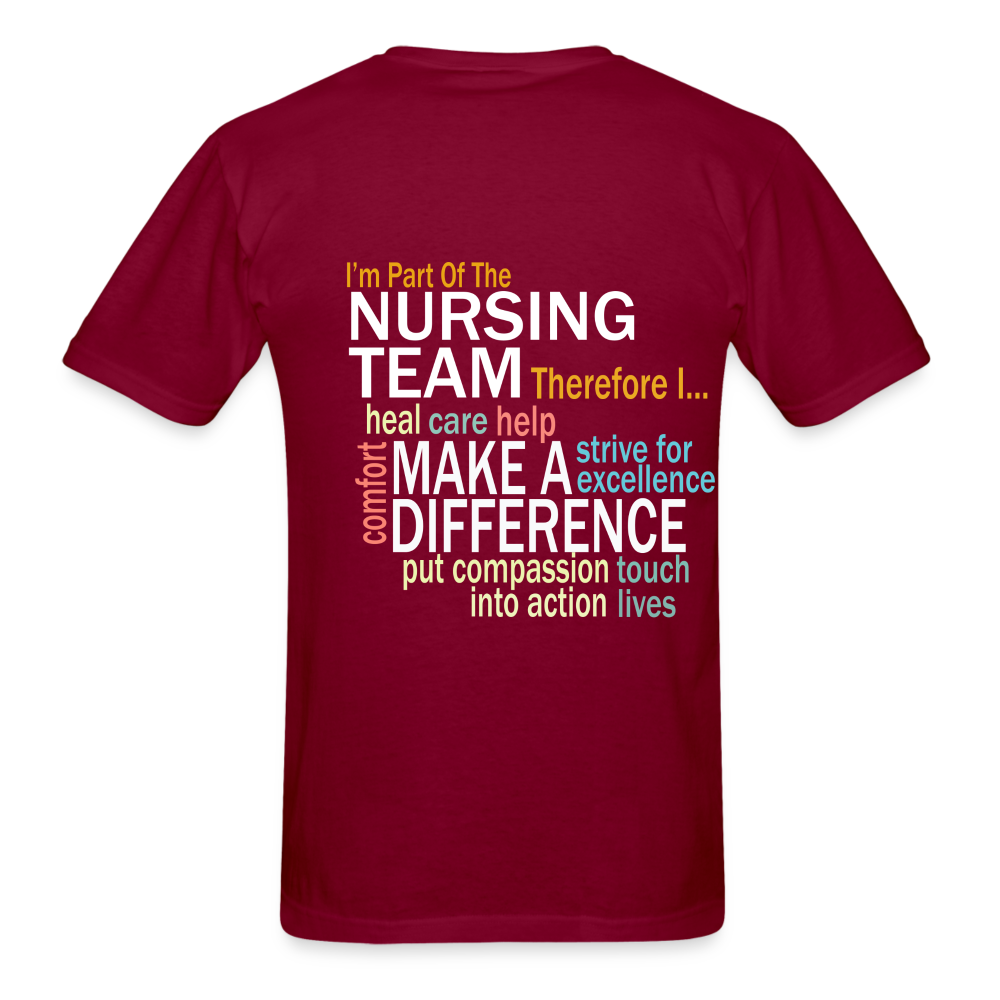 I'm Part of the Nursing Team - Unisex Classic T-Shirt - burgundy