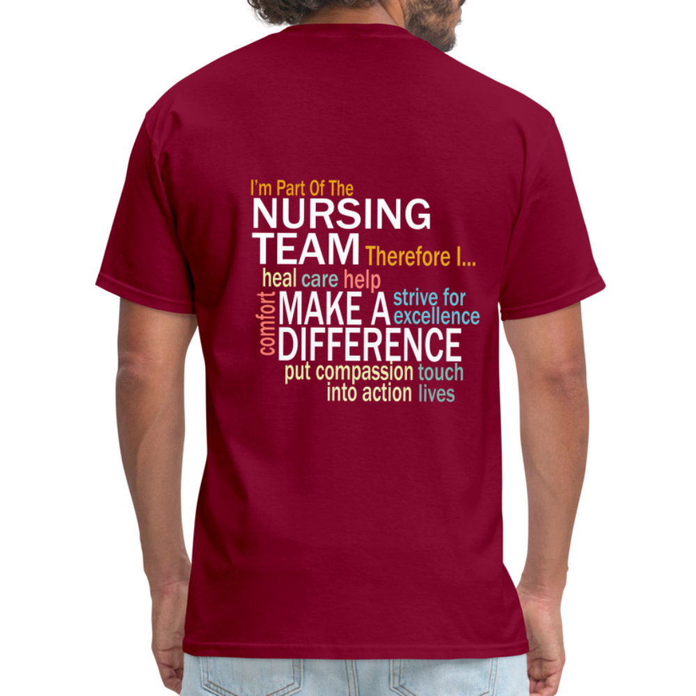 I'm Part of the Nursing Team - Unisex Classic T-Shirt - burgundy