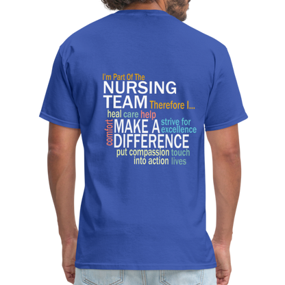 I'm Part of the Nursing Team - Unisex Classic T-Shirt - royal blue