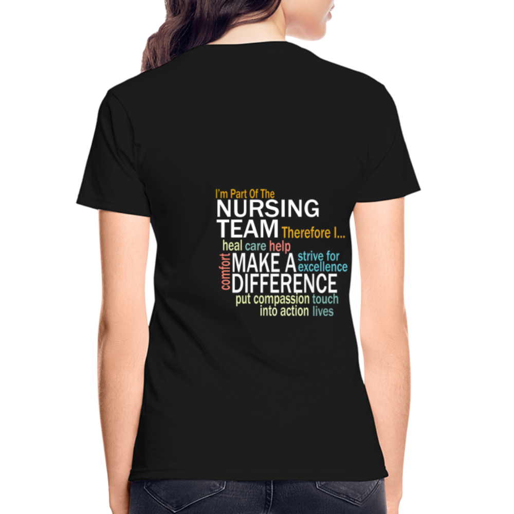 I'm Part of the Nursing Team - Gildan Ultra Cotton Ladies T-Shirt - black