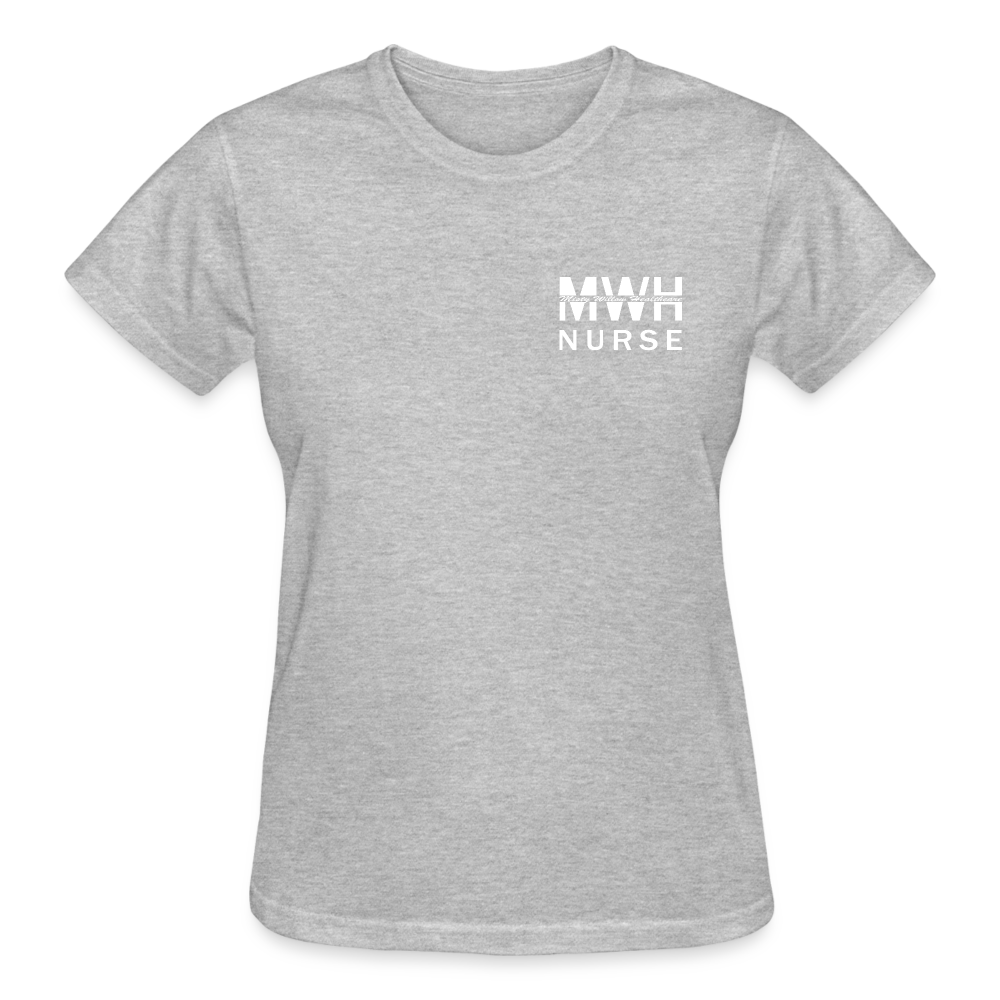 I'm Part of the Nursing Team - Gildan Ultra Cotton Ladies T-Shirt - heather gray