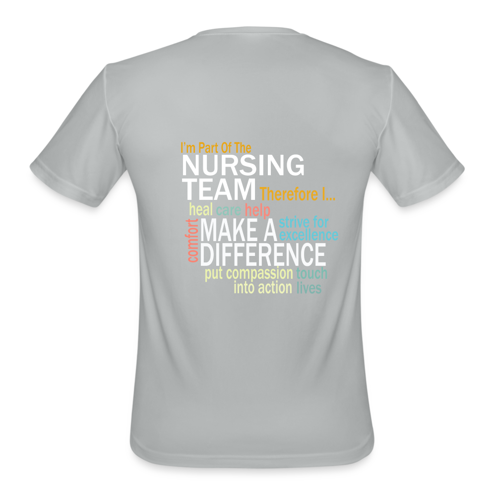 I'm Part of the Nursing Team - Men’s Moisture Wicking Performance T-Shirt - silver