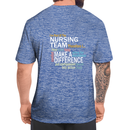 I'm Part of the Nursing Team - Men’s Moisture Wicking Performance T-Shirt - heather blue