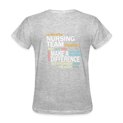 I'm Part of the Nursing Team - Women's T-Shirt - heather gray