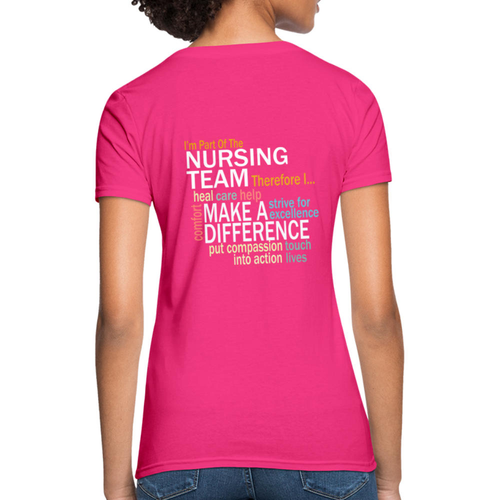 I'm Part of the Nursing Team - Women's T-Shirt - fuchsia