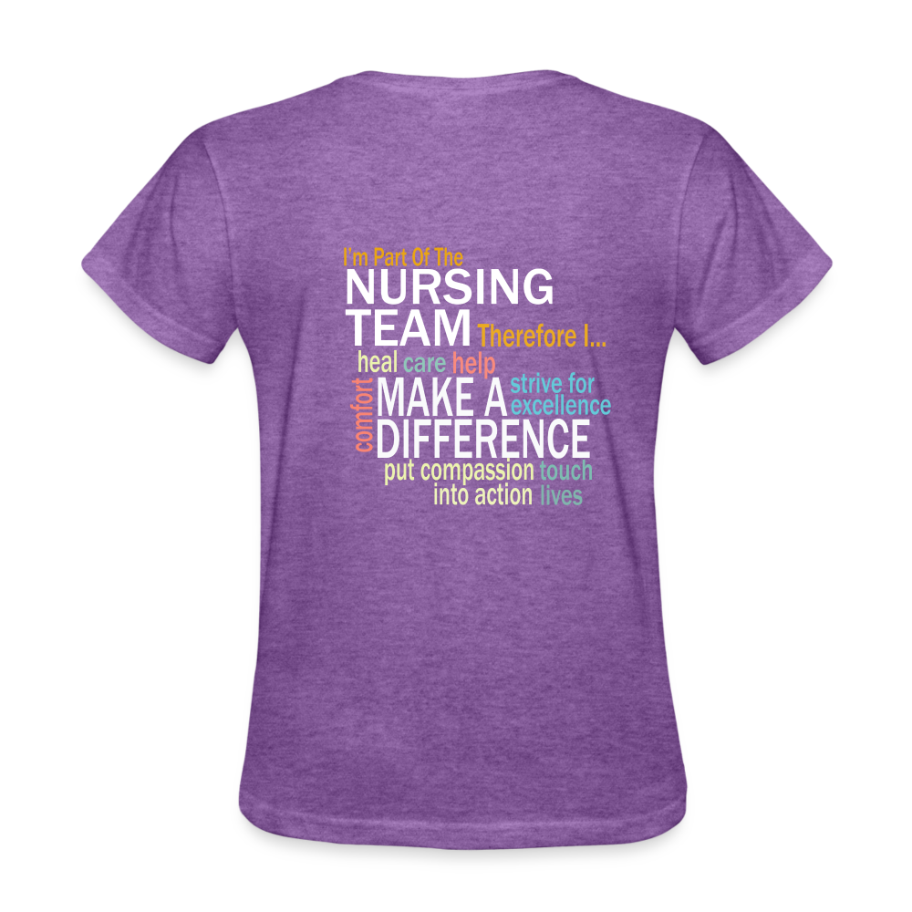 I'm Part of the Nursing Team - Women's T-Shirt - purple heather