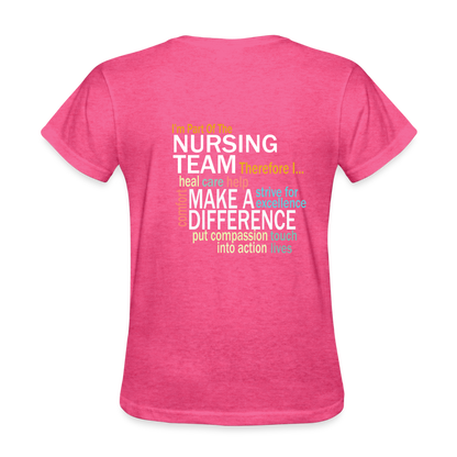 I'm Part of the Nursing Team - Women's T-Shirt - heather pink