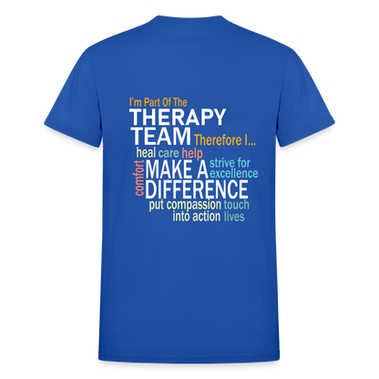 I'm Part of the Therapy Team - Gildan Ultra Cotton Adult T-Shirt - royal blue