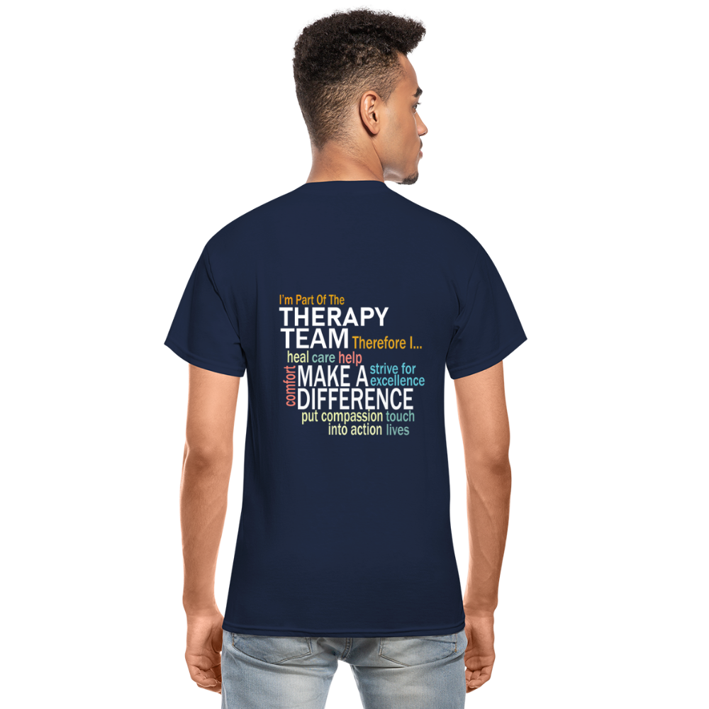I'm Part of the Therapy Team - Gildan Ultra Cotton Adult T-Shirt - navy