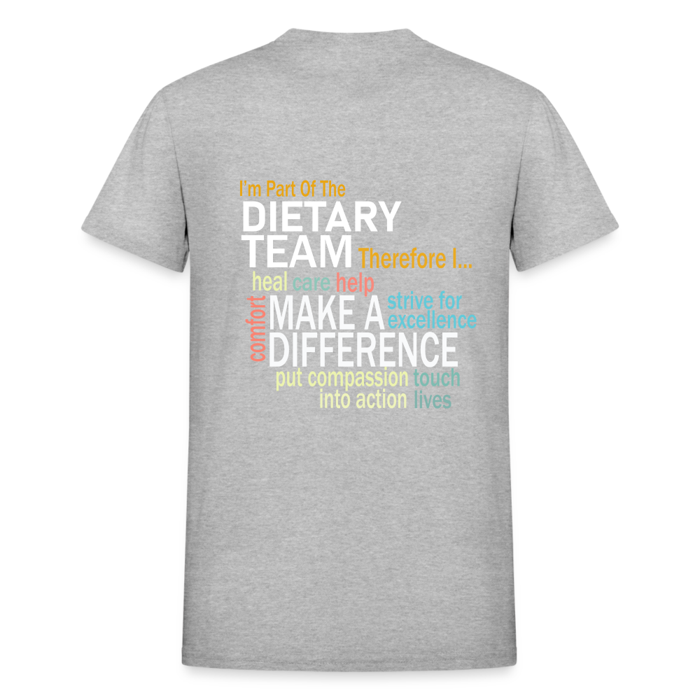 I'm Part of the Dietary Team - Gildan Ultra Cotton Adult T-Shirt - heather gray