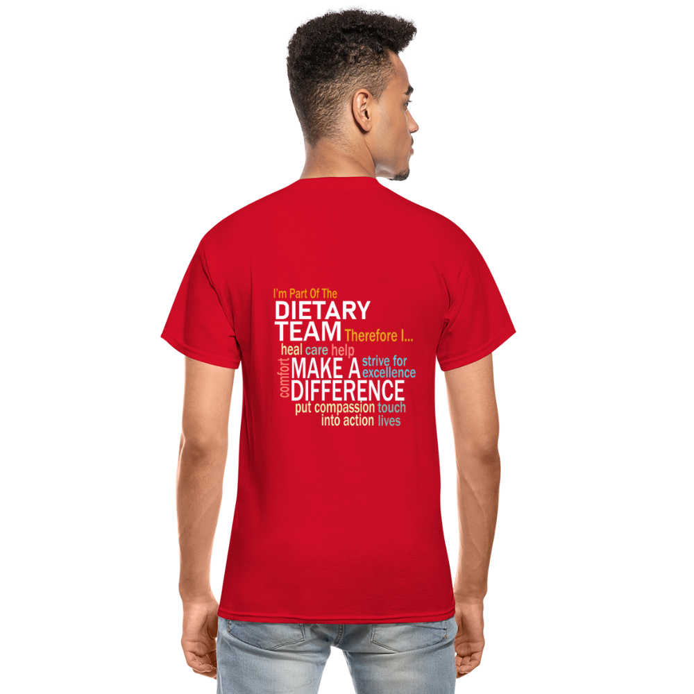 I'm Part of the Dietary Team - Gildan Ultra Cotton Adult T-Shirt - red